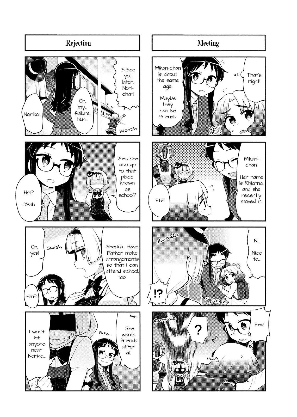 Majo to Houki to Kurobuchi Megane Chapter 4 5